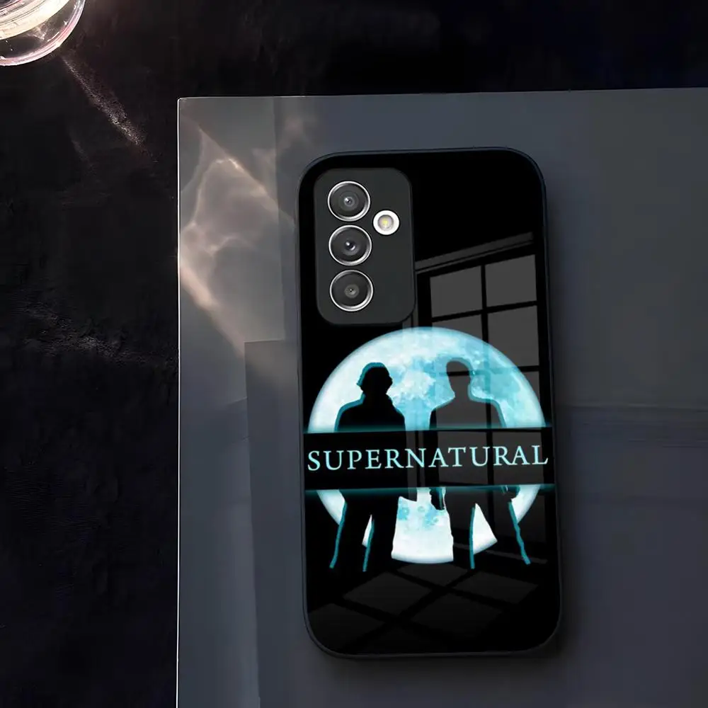 Supernatural Phone Case Glass for Samsung Galaxy S23 S24 S21 S22 S20 Ultra Fe Plus A34 A54 A24 A52 A53 M54 Cover