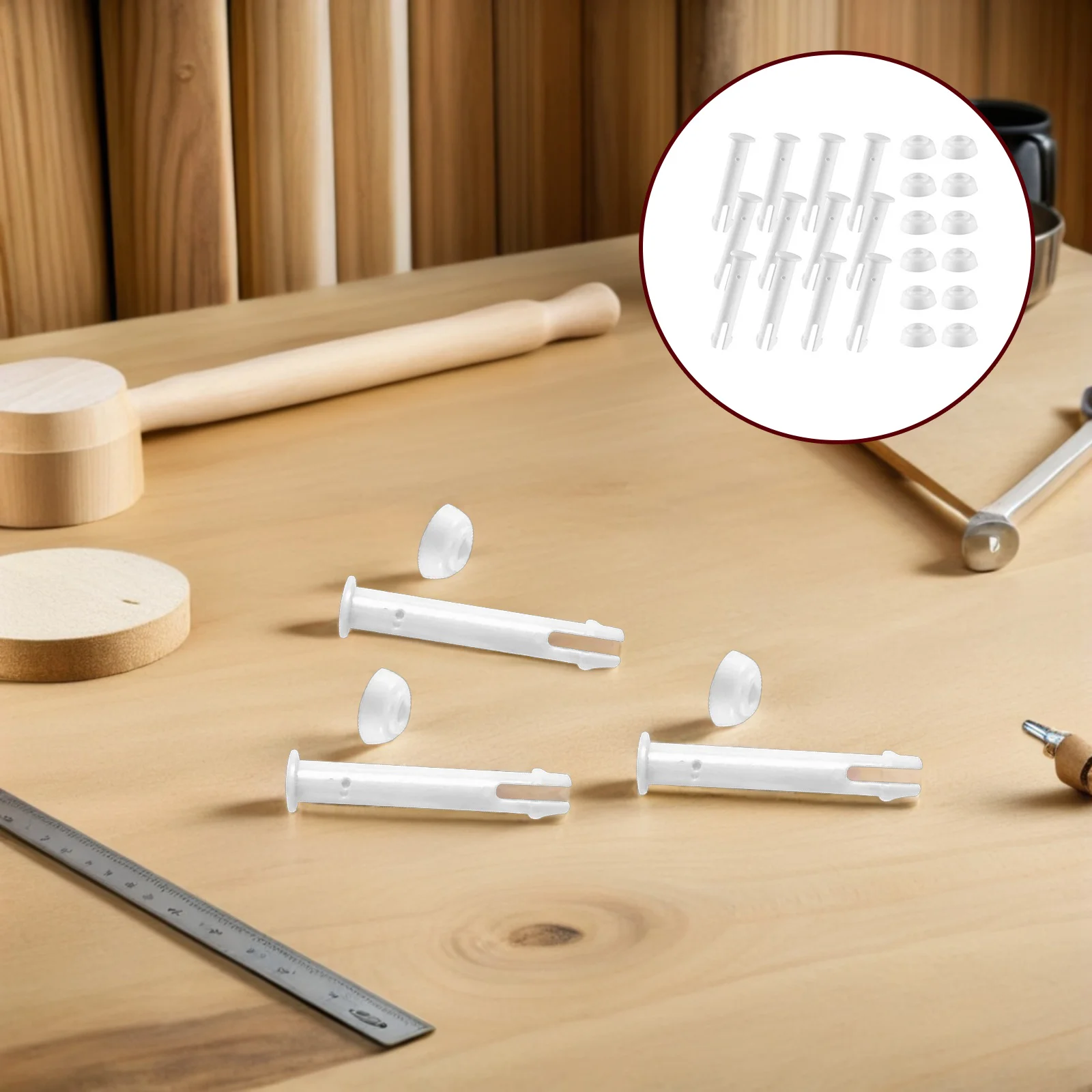 

20Pcs Pool Joint Pin Fittings Heavy Duty Connecting Pins for Swimming Pool Frame Connection Seal Replacement No Tools