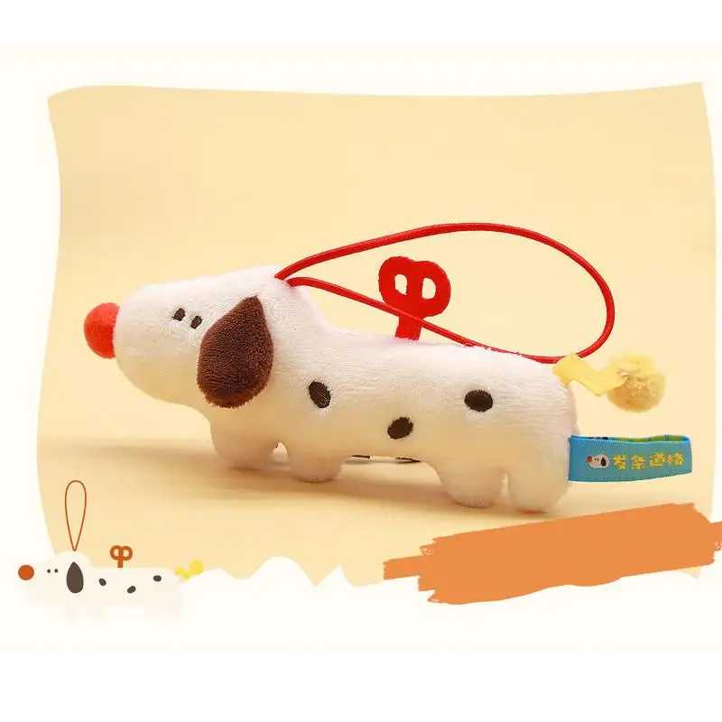 Ornements d'arbre de Noël pour chien, pendentif animal, porte-clés en peluche mignon, jouets en peluche colorés, chiot