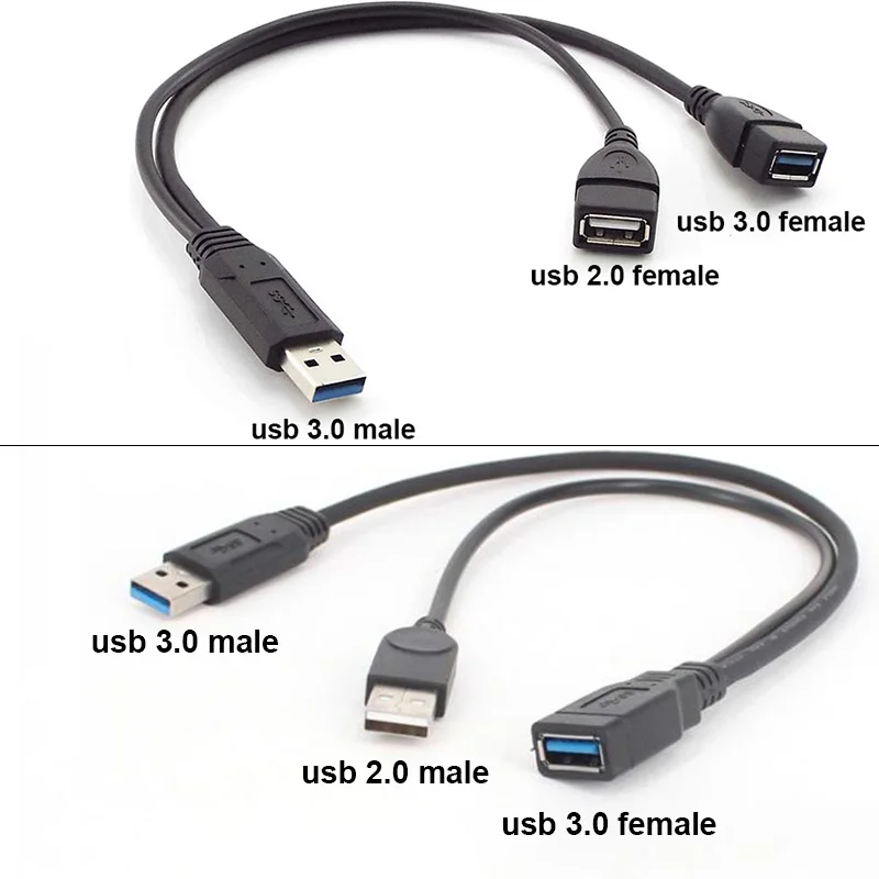 

Разветвитель для кабеля передачи данных, USB 3,0, 2,0