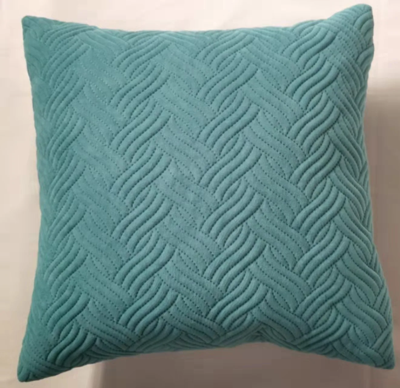 Quilted Velvet Pillow Cover 20