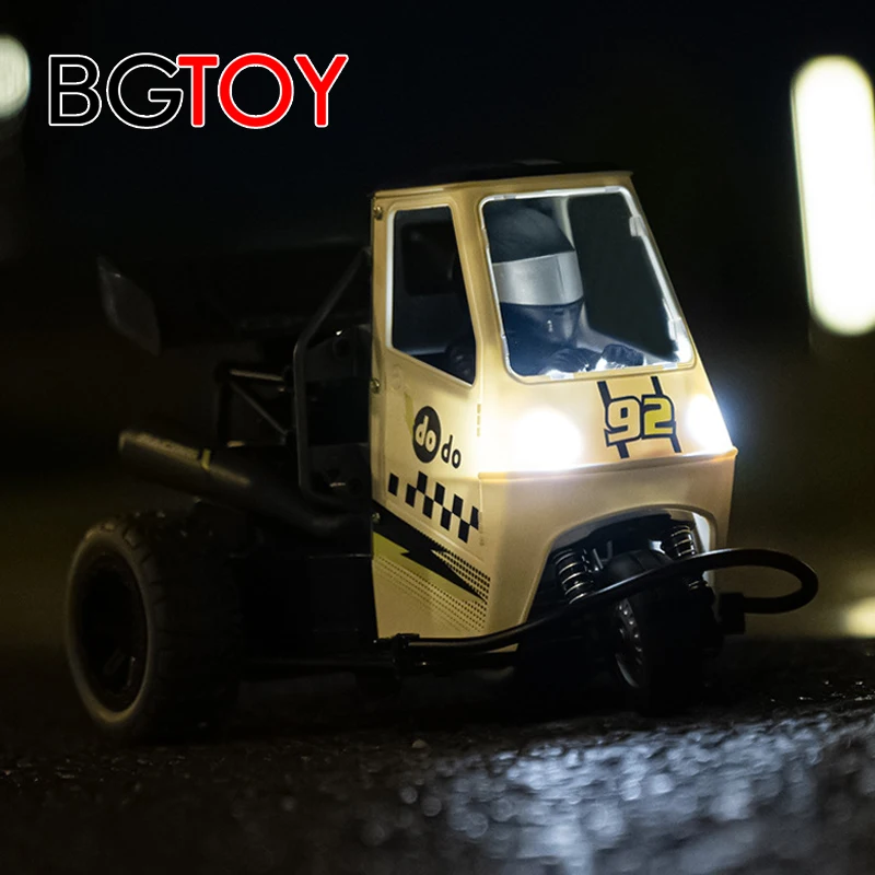 BGTOY 25km/H RC Car 1:16 2.4G Remote Control Drift High Speed Tricycle With LED Light Drift Monster For Boys Kids Toys Gifts