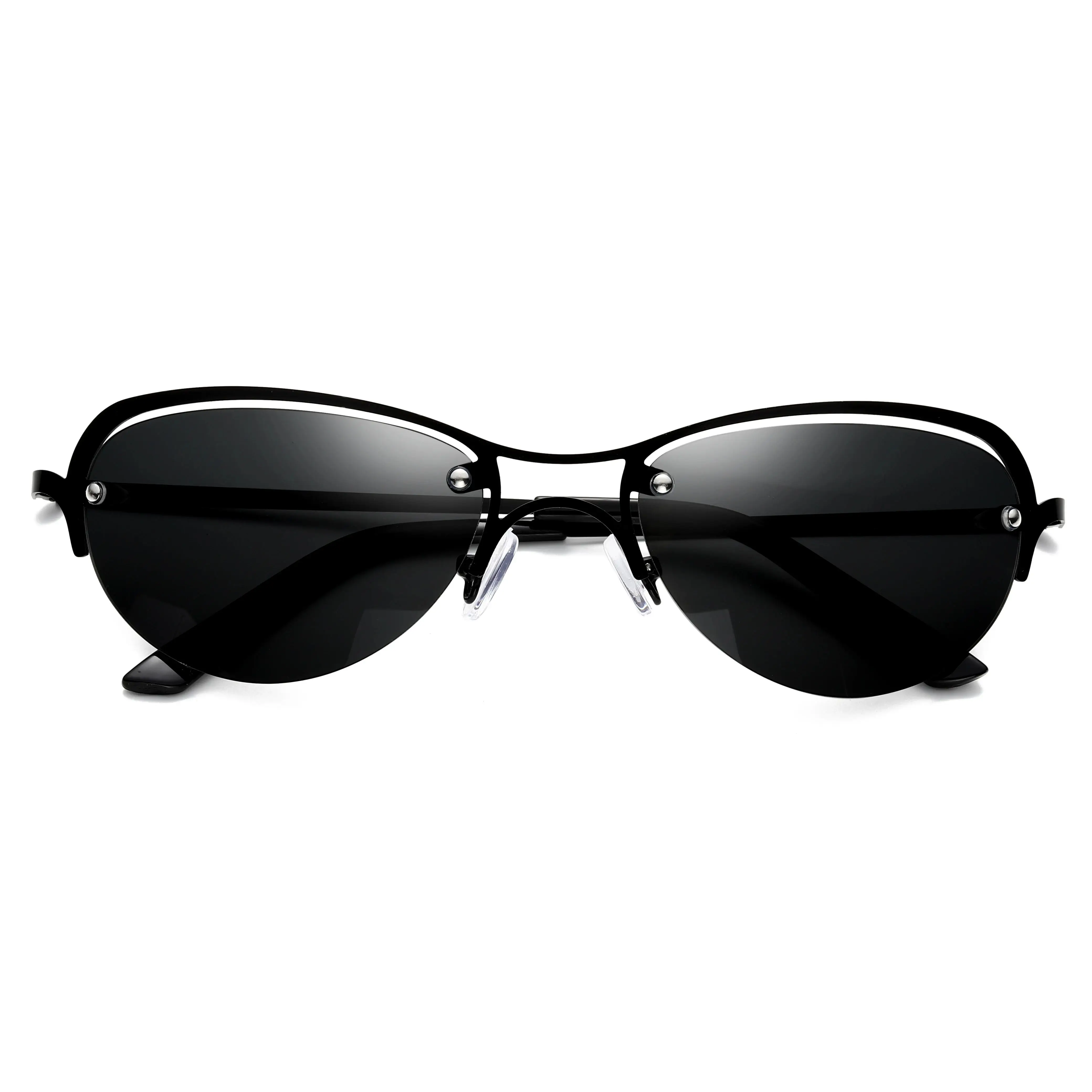 2026 Modische Coole The Matrix Neo Style Polarisierte Sonnenbrille Ultraleichte Randlose Herren-Fahrerbrille Markendesign Sonnenbrillen Ocul – Detail 8
