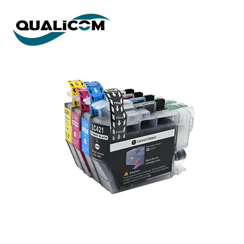 Qualicom LC421 LC421VAL LC421 1SET 4PSC Compatible Ink Cartridge For Brother DCP-J1050DW MFC-J1010DW DCP-j1140DW