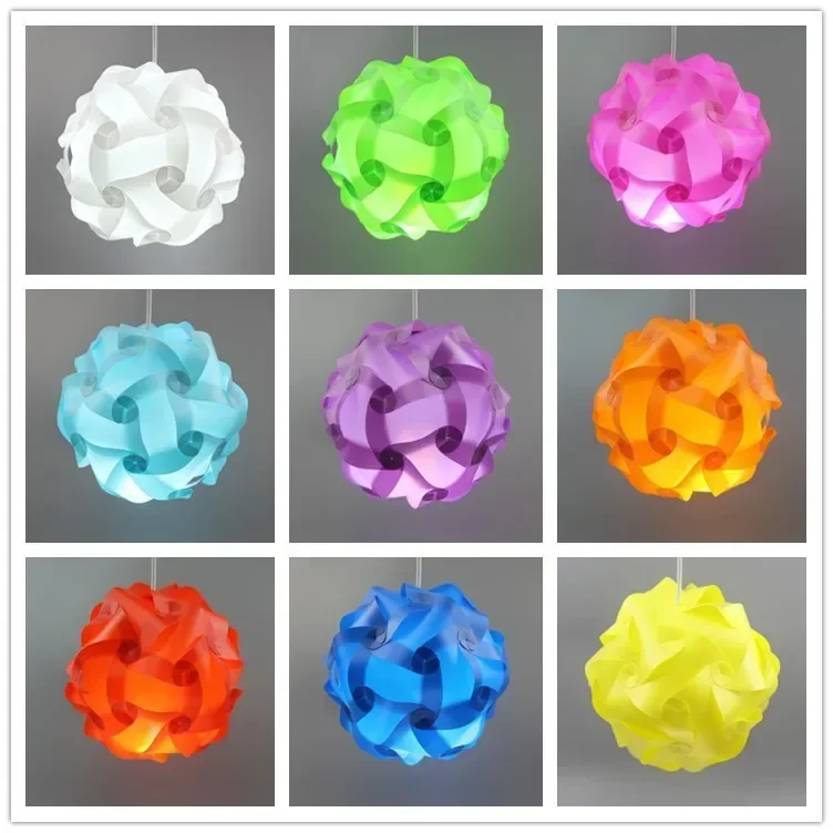 

DIY Modern Pendant Ball novel iq lamp puzzle lamdshades for home decoration and Christmas bar decoration