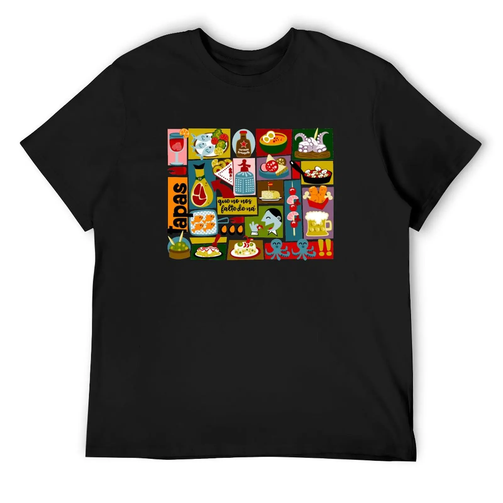 

Tapas T-Shirt graphic shirts blacks kawaii clothes mens designer t shirt