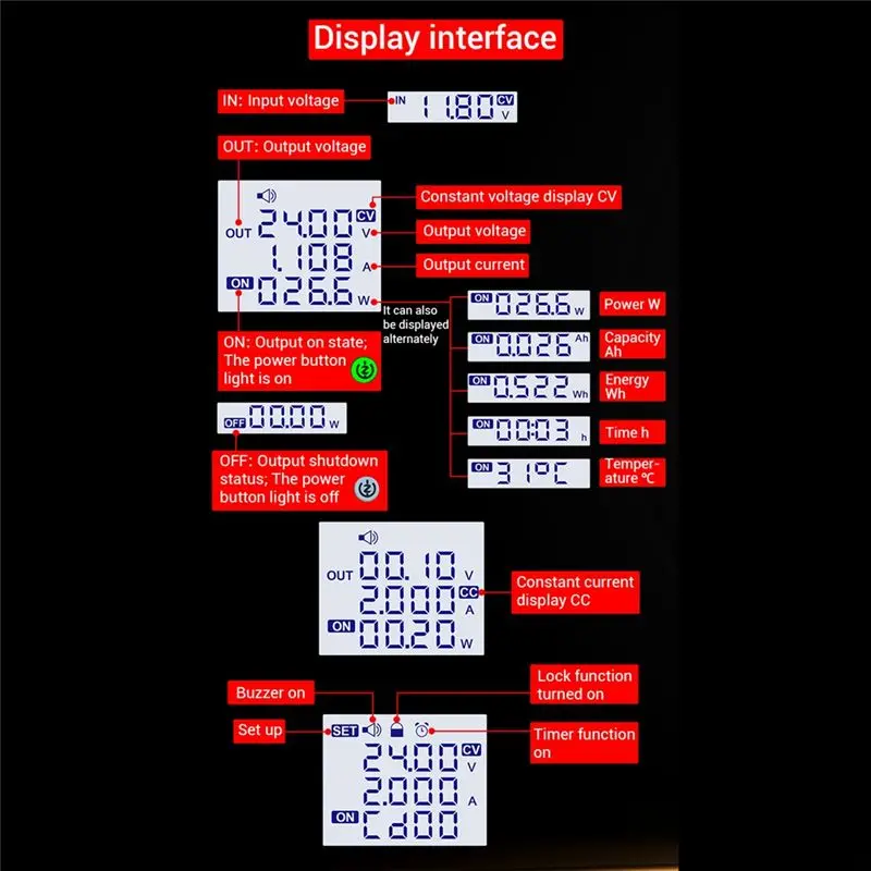 A20F-ZK-SK90 Adjustable CNC DC Regulated Power Supply Constant Voltage And Constant Current Step-Up And Step-Down Module