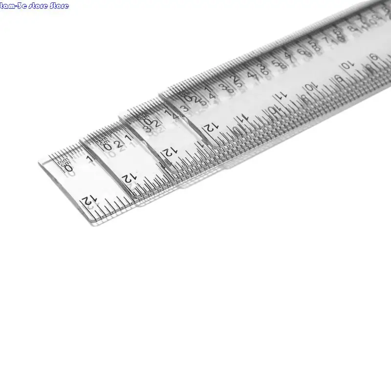 D0UA Plastic Mathematical Drawing Reger Professional Math Geometry Herramienta con protractor cuadrado Regla directa para