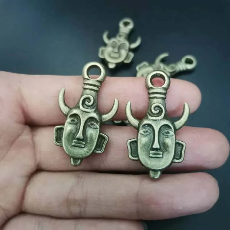 3pcs/lot Alloy Antique Bronze 36x20.5mm Supernatural Charm Pendant Fit Bracelet Necklace DIY Jewelry Making