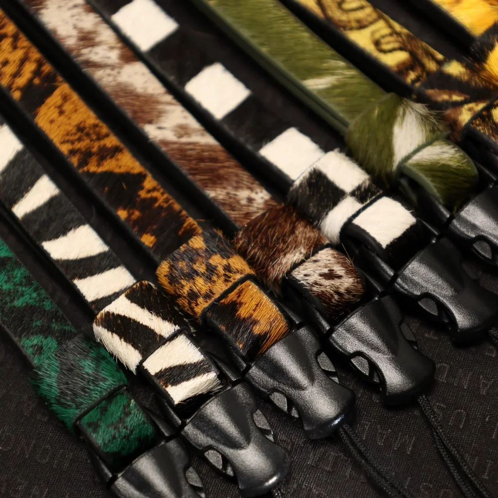 Camera Zebra Stripe Yellow-and-Black Reddish-brown Wrist Strap Lanyard Hand Strap Camera Strap for Ricoh GR Digital Camera