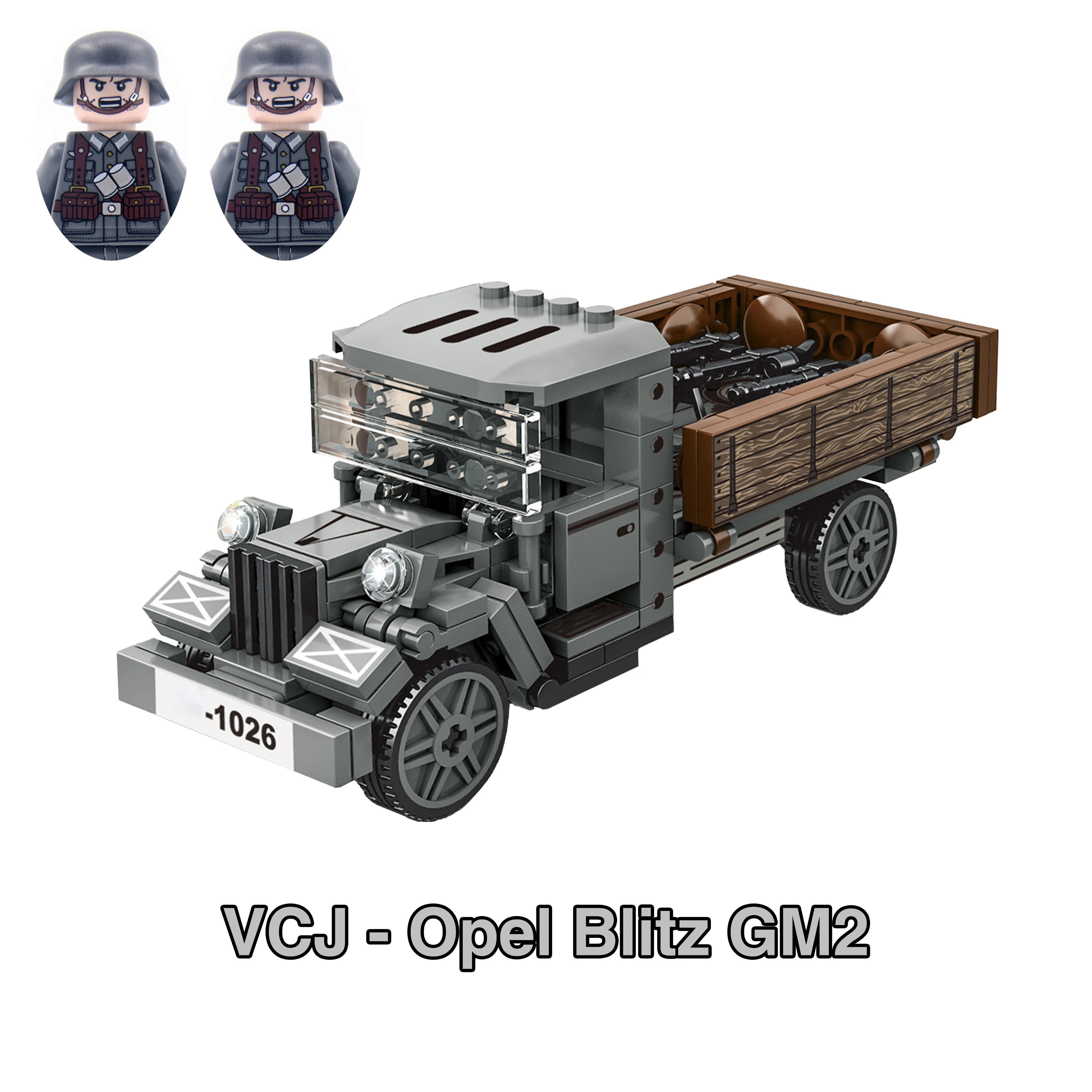 Military Armored Car Sdkfz Stuart Tank Katyusha Panzer Jeep WW2 US Army Soldier Model Building Block Brick Children Gift kid Toy