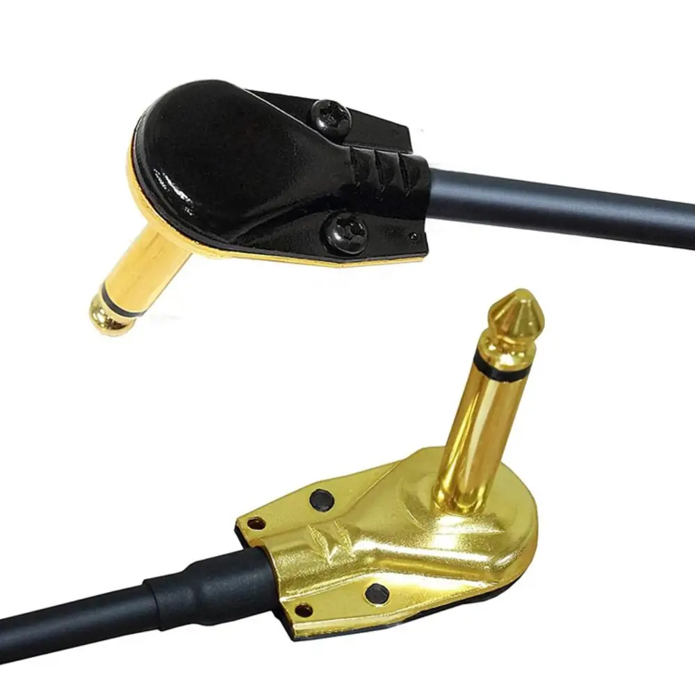 

Metal Head Guitar Cable Guitar Wire 15/30cm Guitar Effect Pedal Cable Black Guitar Line Guitar Amplifier Patch Cord
