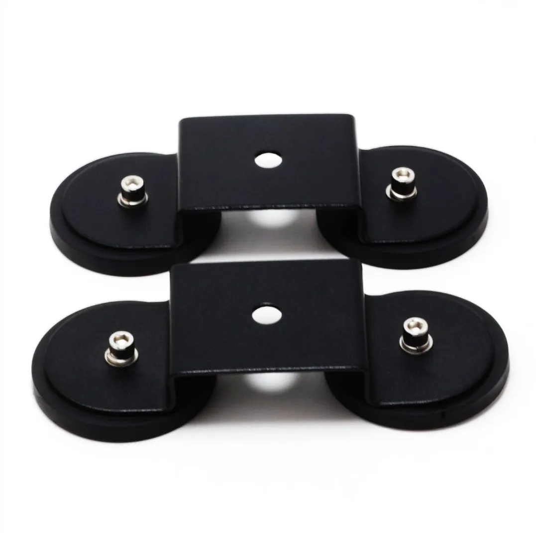 2-10pcs D22 D43 D66 D88 Rubber Coated Magnet Magnetic Base Flat Thread Mounting Bracket Holder For Boat LED Light Car Bar