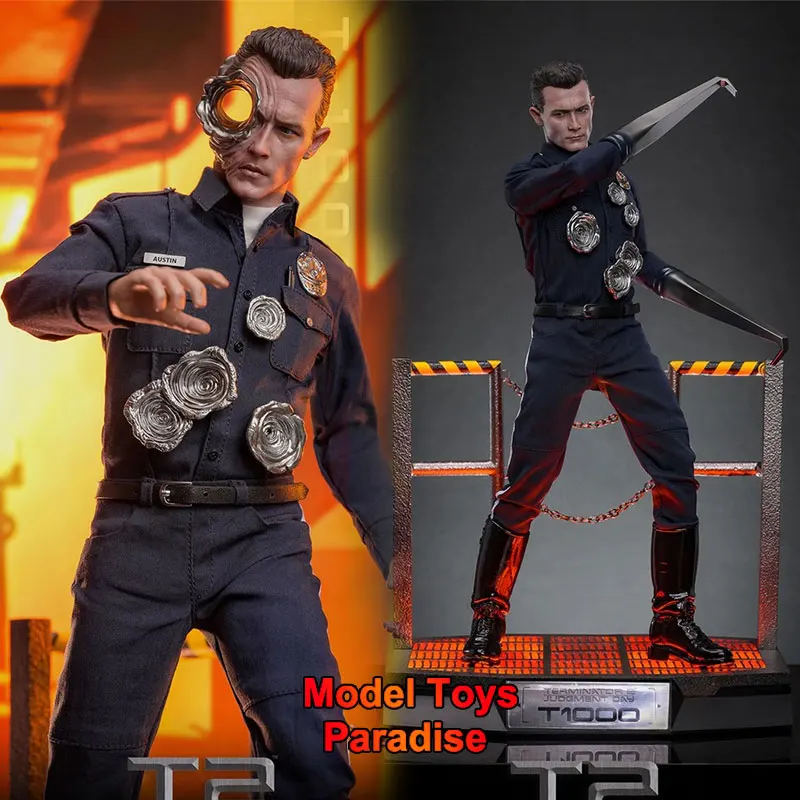 

Hot Toys MMS774 1/6 Collectible Toys T-1000 2.0 Mechanical Villain 12Inch Full Set Action Figure Model Gifts