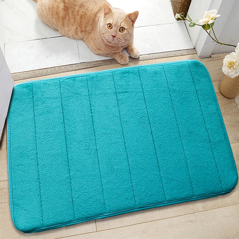 Super Absorbent Bath Mat Non Slip Rugs Bathroom Carpets Soft Floor Mat Bedroom Toilet Floor Shower Rug Home Decor