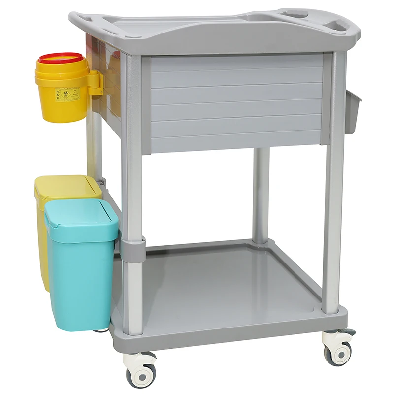 MN-TC004 Hospital ABS Trolley ABS Medical Drug Delivery Emergency Treatment Medicine Cart