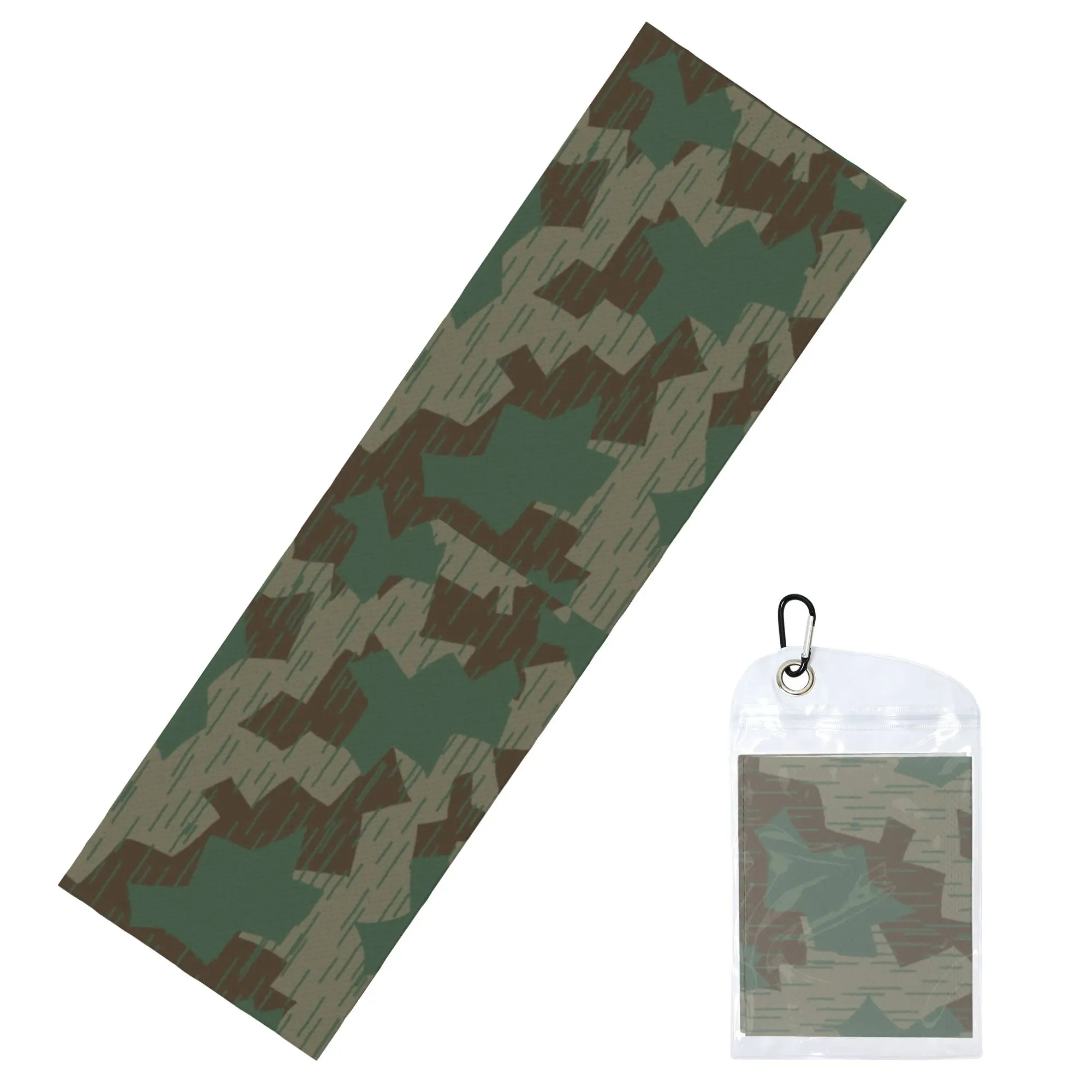 German Camouflage Cold Exercise Towel  Camo Super Soft Breathable Instant Cooling Towel Swimming Towels