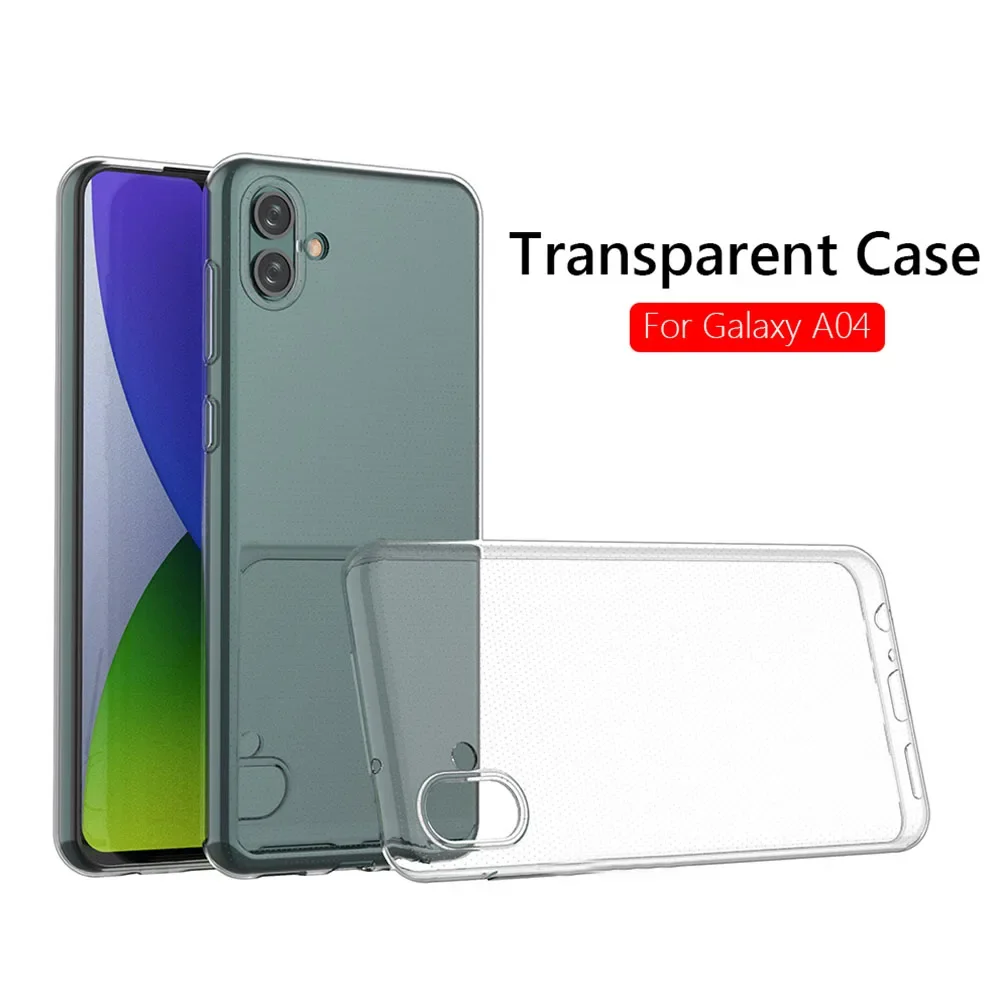 For Samsung Galaxy A04 Case Slim Soft TPU Transaprent Clear Phone Case For Galaxy A04 GalaxyA04 Cover