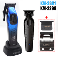 Kemei 2361 2299 Professional Hair Clipper Kit Barber Hair Trimmer Beard Rechargeable Haircut Machine motor 10000 RPM For Men
