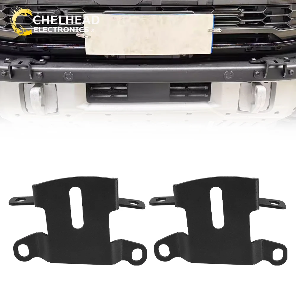 フロントバンパーled作業灯ブラケットポッドキューブフォグライトマウントスタンドキット-フォード-ブロンコ-2-4ドア-2021-2022-2023-2024-2025用