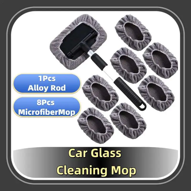 

Car Mop Cleaning Windows Windshield Fog Cleaning Tool Washing Rag Window Wipe Home Office Duster Brush Auto Glass Mop