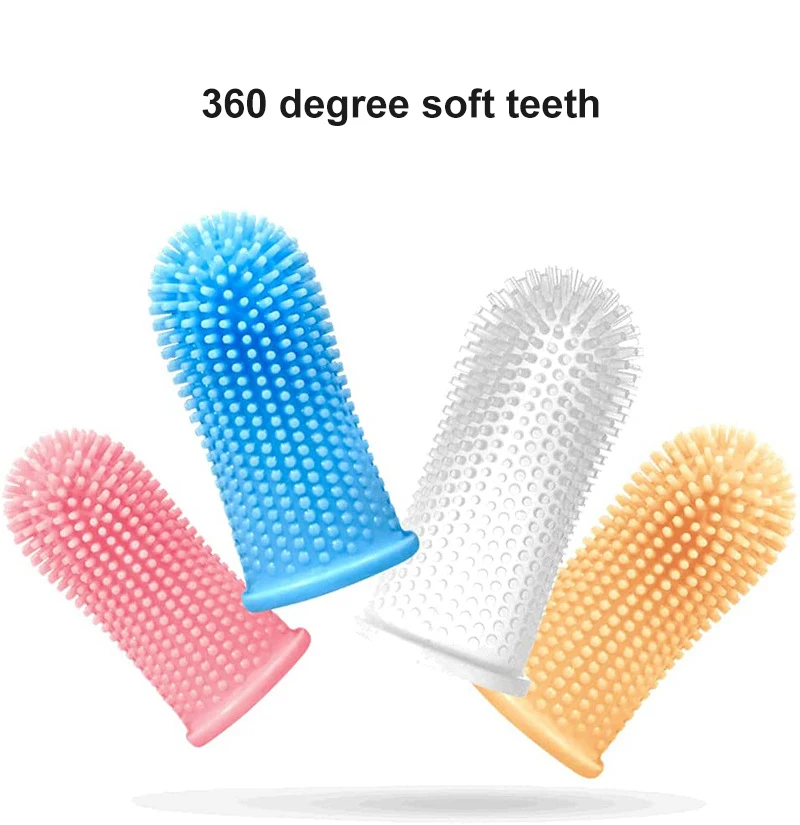 Brosse à Dents Super Douce pour Chien et Chat, Outil de Soins de la Mauvaise Haleine, Sans Silicone