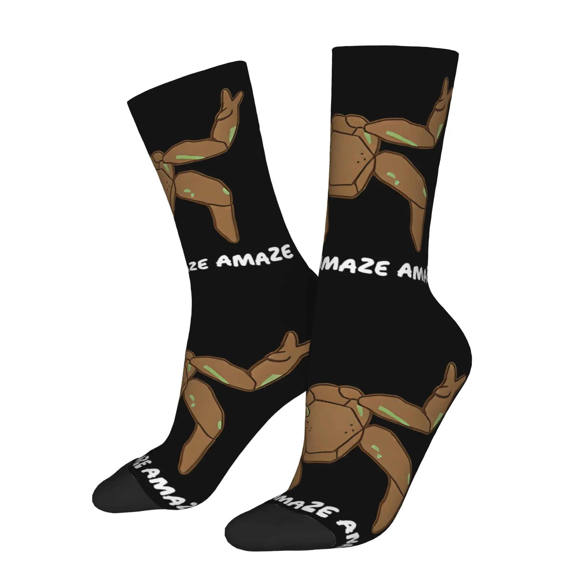 1 Pair Hip Hop Vintage Fist My Bump Movie Crazy Men's Sock Project Hailing Mary Street Style Pattern Printed Funny Sock