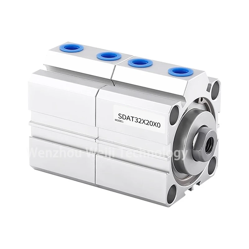 SDAT قوة مزدوجة دوبلكس نوع اسطوانة تتحمل 12 16 20 32 40 50 63 80 100 السكتة الدماغية 5 10 15 20 30 35 40 45 50 مللي متر #5