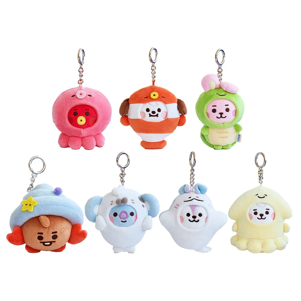 10 CENTIMETRI Kawaii BT21 Hobby Tata Rj Chimmy Cooky Shooky Mang Koya Cosplay Ocean Friends Serie Del Fumetto Morbido Bambola Ragazza Borsa Fascino