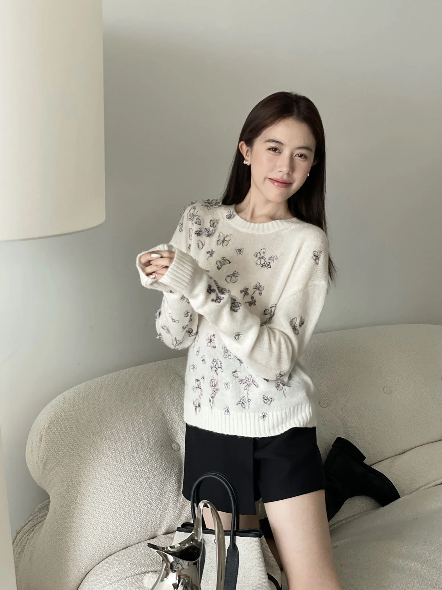 

Вязаный свитер Ele Bla с вышивкой и бахромой Sles of Fi Купить роскошную верхнюю одежду Fairy Sle