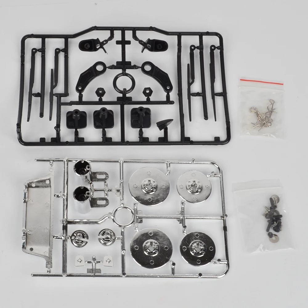 1/10 Maßstab RC Auto Kunststoff-Seitenspiegel Auspuffrohr Bremsscheiben Scheibenwischer für RC On-Road Off-Road Drift Touring Auto Zubehör