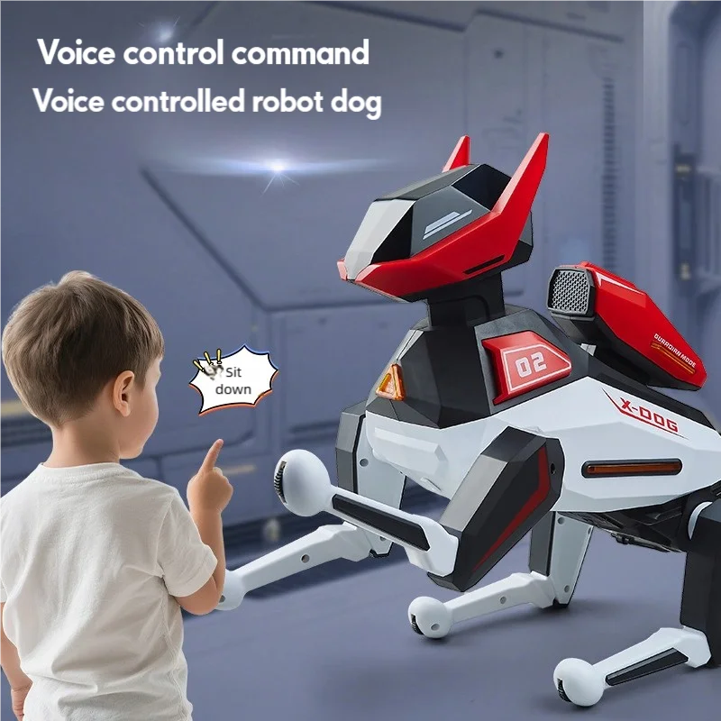 AI Intelligent Robot Dog, Voice APP Control Programmable Acrobatic Interactive Machine Dog