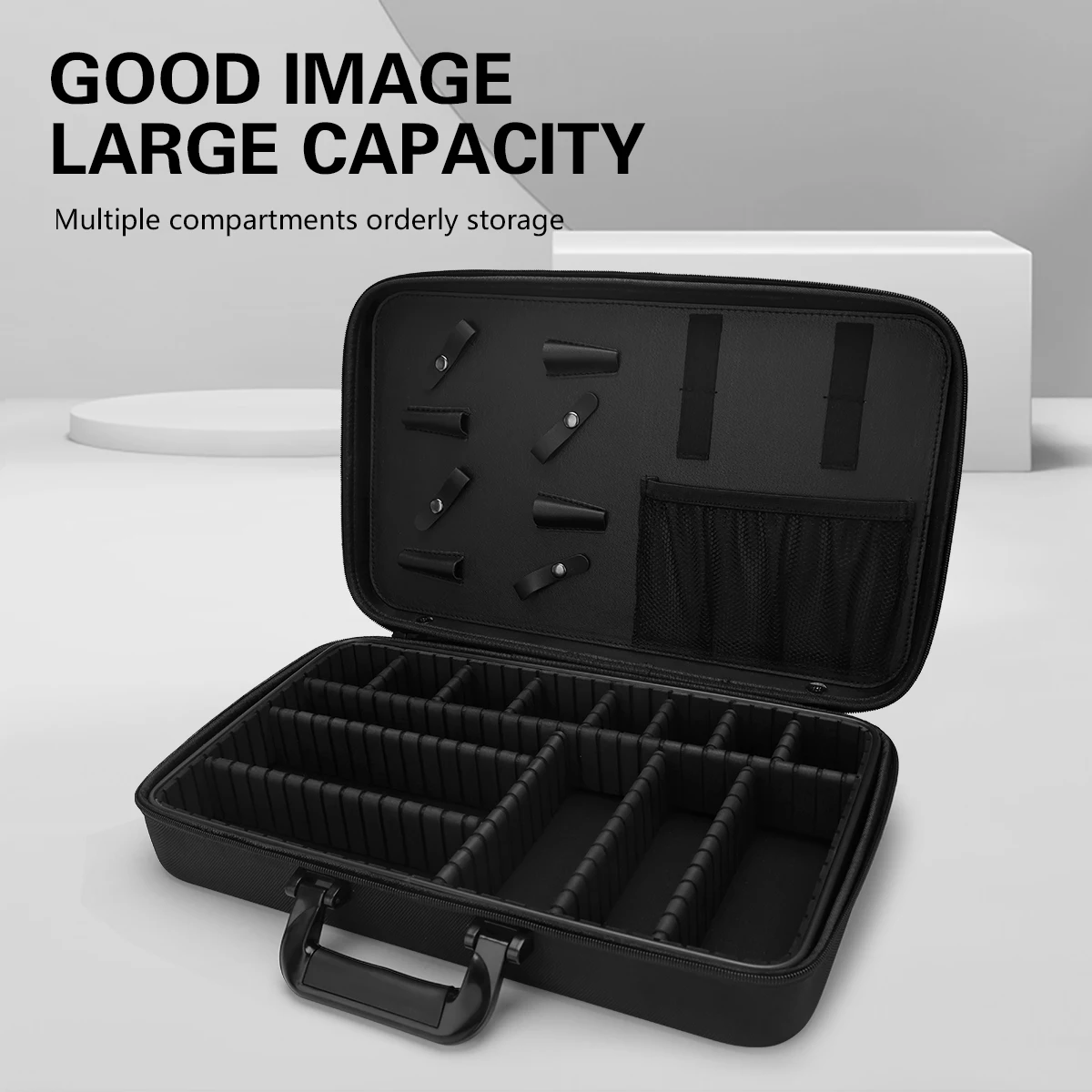 Barber Carrying Case Storage Hard Bag Barbershop Scissors Shavers Box Highcapacity Salon Display Case Durable To Travel Bag Tool