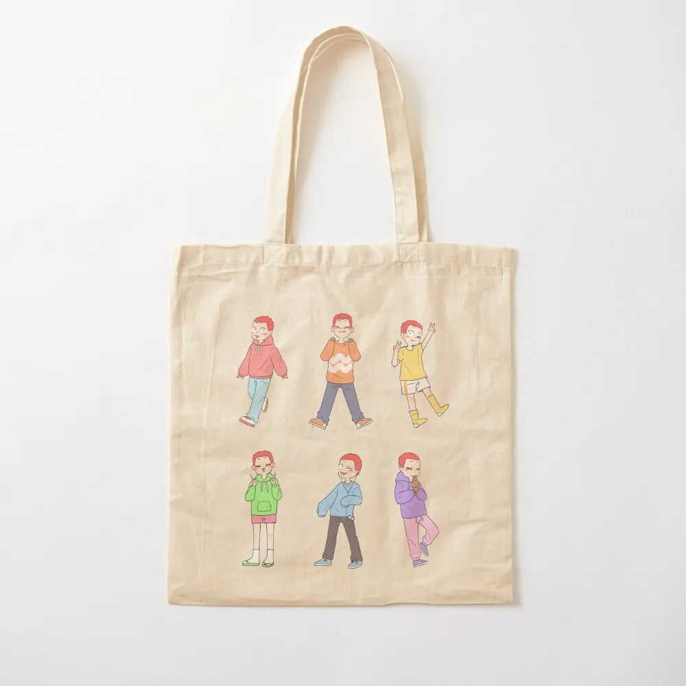 

Timeskip Tendou Cozy Rainbow Tote Bag sacs de shopping Big bag women Canvas stote bag reusable grocery bags Canvas Tote