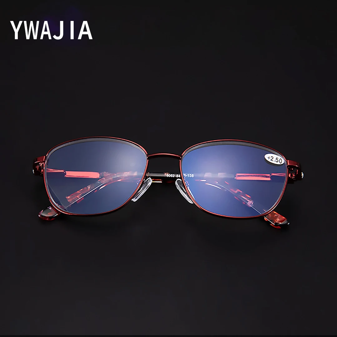 

Fashion Anti Blue Light Reading Glasses Eye Protection Diopter For Women Ultralight Clear Lens Magnifier EyeGlasses