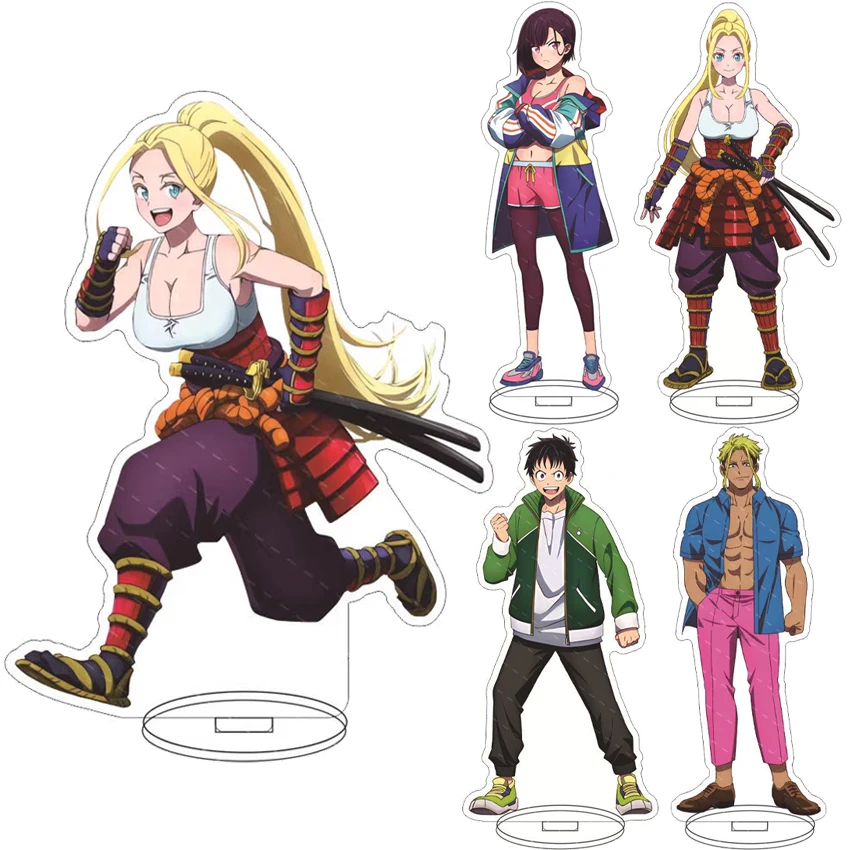 16CM Anime Zom 100: Bucket List of the Dead Figure Akira Tendo Shizuka Mikazuki Ken Beatrix Acrylic Stand Cos Ornaments Gifts