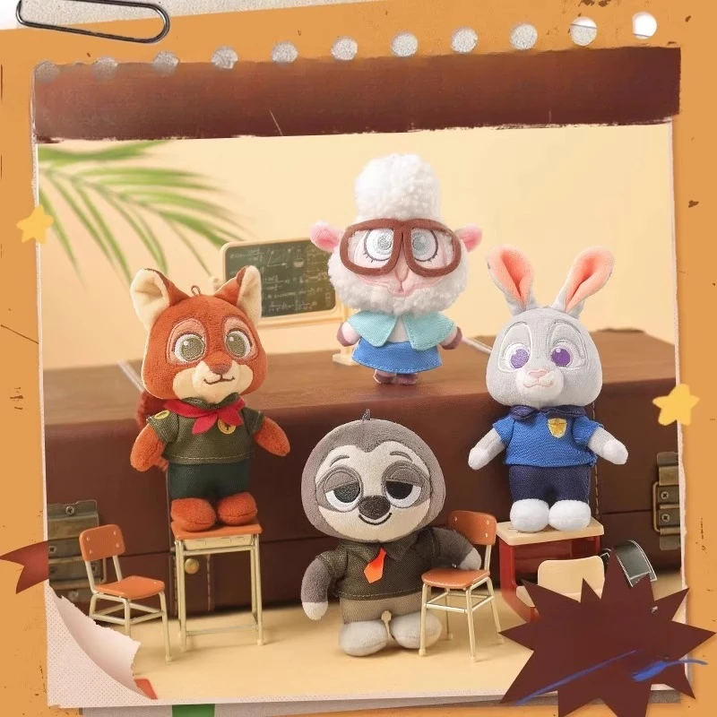 

Disney Zootopia Plush Keychain - Cute Animal Cartoon Soft Plush Key Ring Accessories for Kids/Adults, Collectible Gift