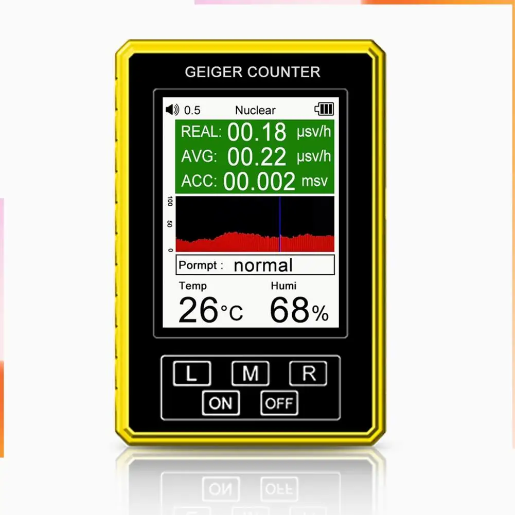 A92Z XR3 Pro Cyfrowy Detektor Promieniowania Nuklejnego Licznik Geigera Półfunkcyjny Dozymetr Miernik EMF Tester Promieniowania Beta Gamma Βγ