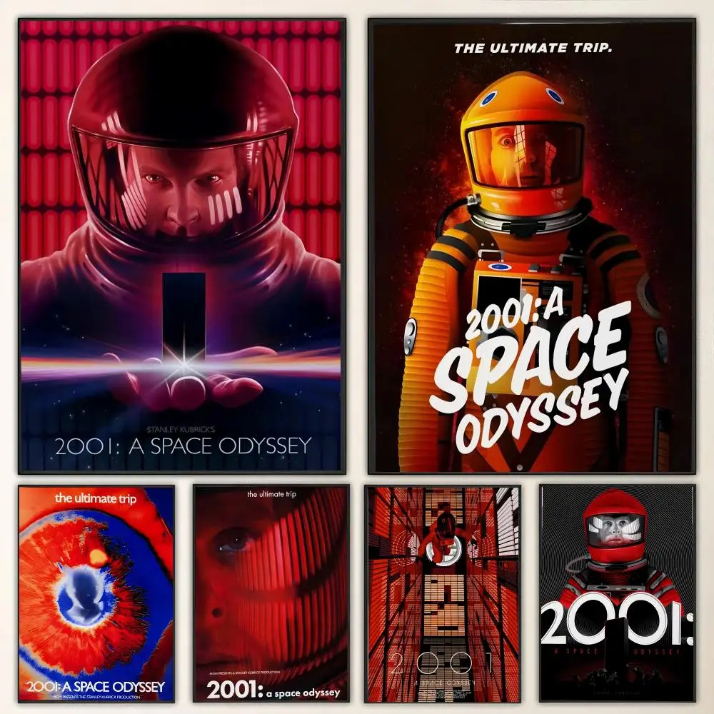 Film 2001 A S-Space O-Odyssey HAL 9000 Painting Calligraphy Canvas Poster Wall Art for Living Room Bedroom Cafe Decor Gift