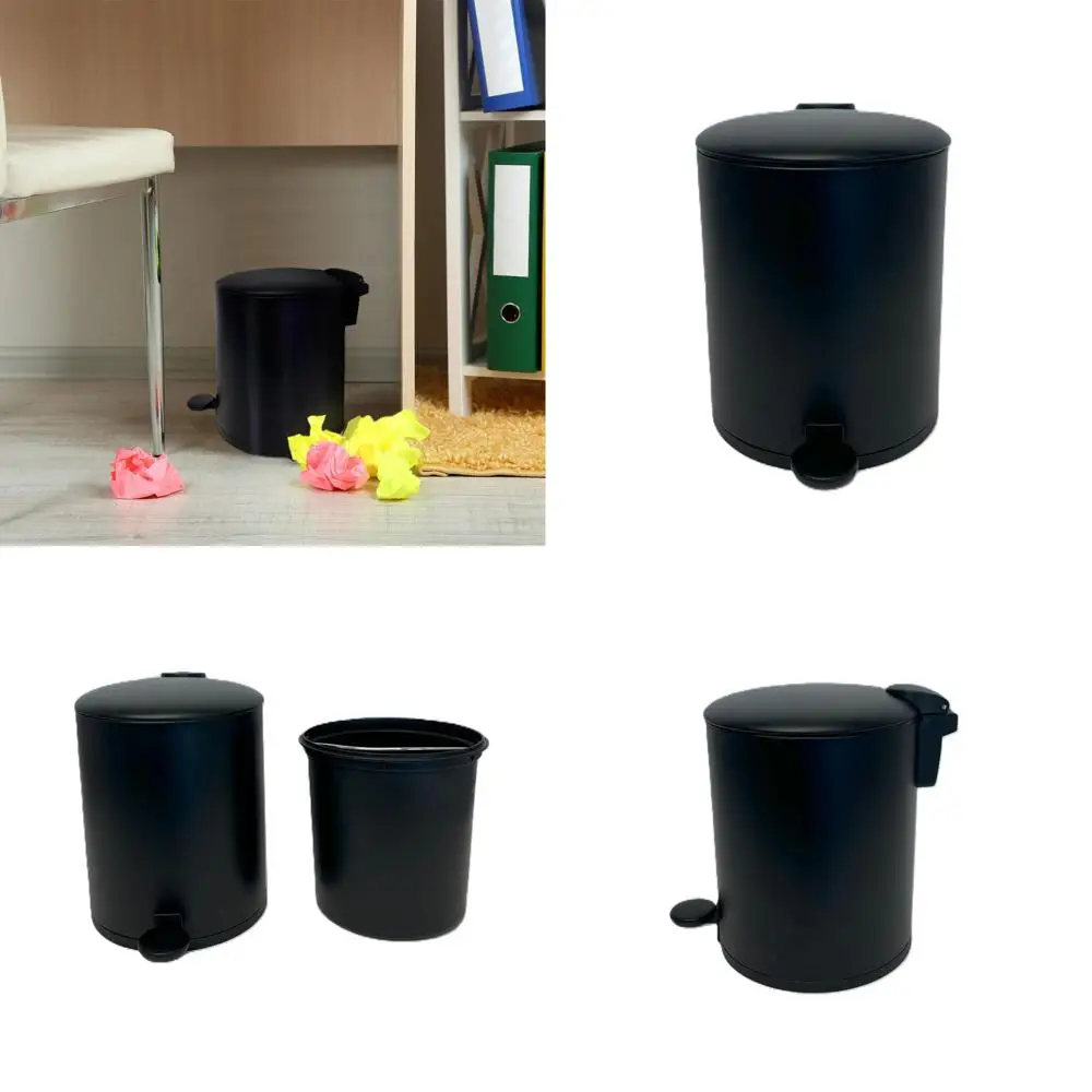 

5L Carson Stainless Steel Waste Bin with Silent Closure, Removable Liner, 9.5 x 7.75, Black