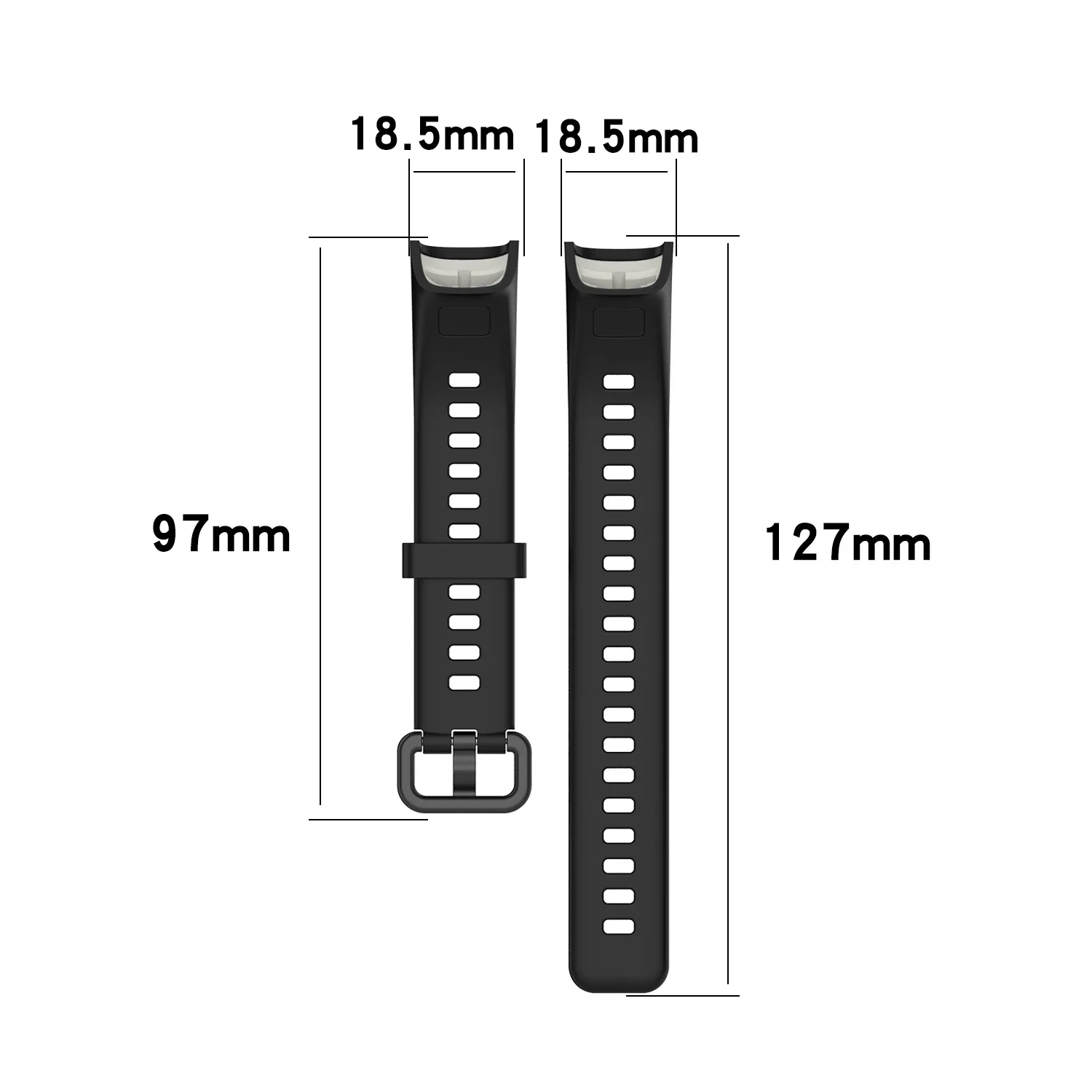Silicone Watchband For Huawei Band 4 Fashion Sports Adjustable Bracelet Wristband Smart Watch Quick Release Replacement Strap
