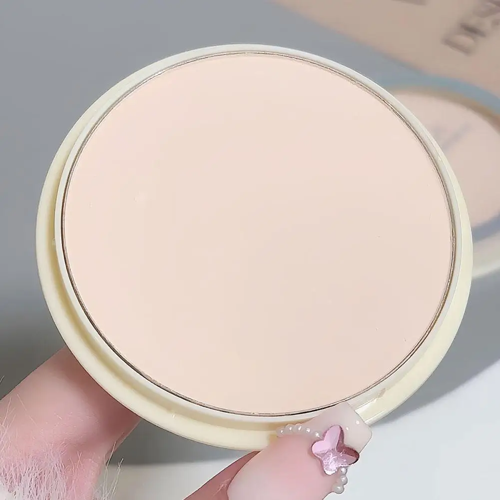 Natural Pressed Powder Transparent White Brighten Oil Control Concealer Lasting Face Makeup Setting Powder Waterproof Cosmetic