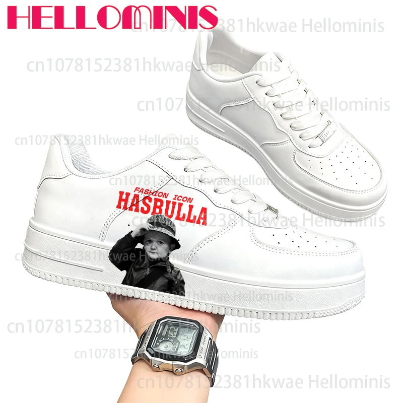 

Famous Figure Hasbulla 3D Printing Design Adult Board Shoes man woman White series shoes autumn winter season