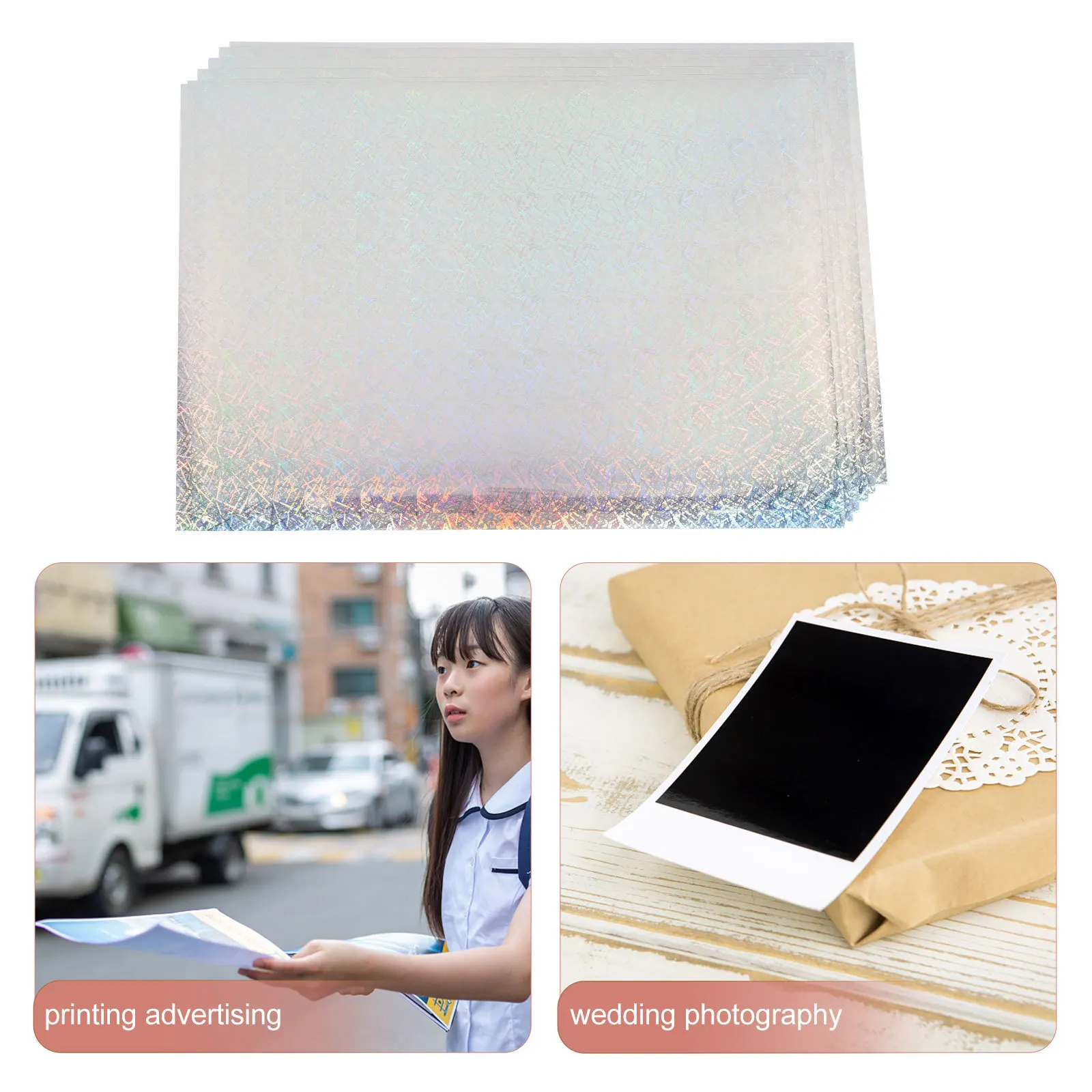 

Self-Adhesive Glossy Photo Paper Waterproof Colorful Printing Pet For Wedding Home Office School Spray Ink Compatible