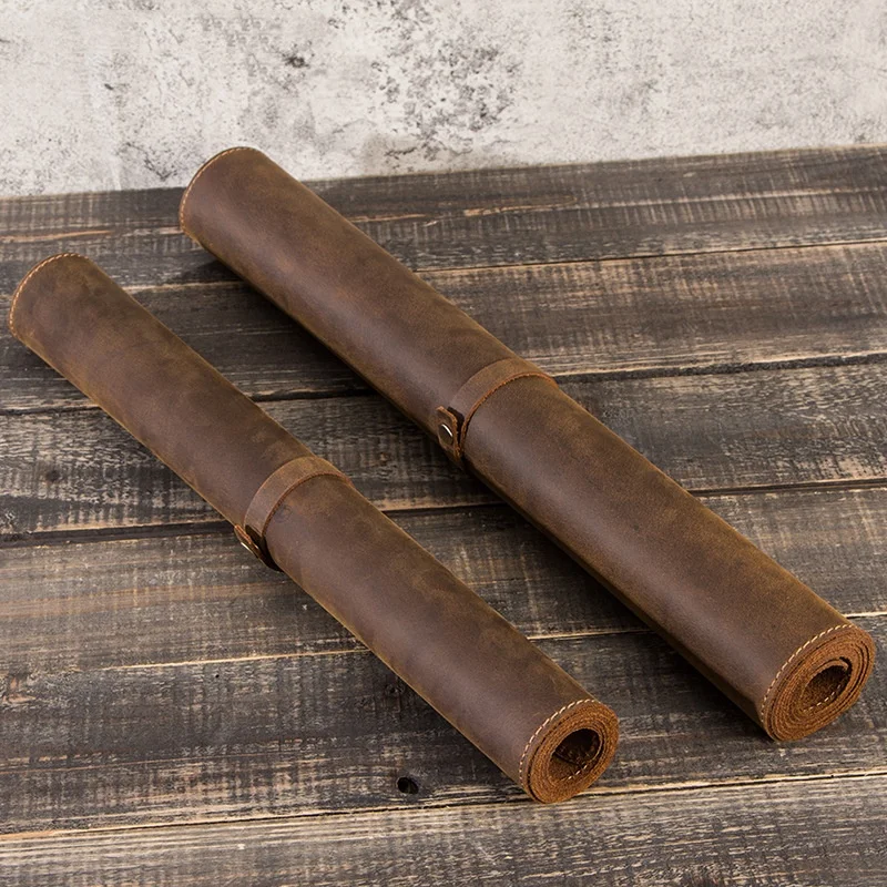 

Кожаный коврик для мыши Crazy Horse в винтажном стиле, термостойкий удобный настольный коврик для офисного компьютера, салфетки из натуральной кожи