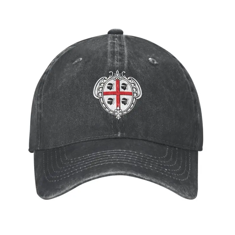 Punk Cotton Coat Of Arms Of Sardinia Flag Baseball Cap Men Women Breathable Italy Sardegna Dad Hat Outdoor