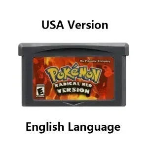 Pokemon Series GBA Game Cartridge 32 Bit Video Game Console Card FireRed Rocket Unbound Radical Red Gaia Quetzal for GBA