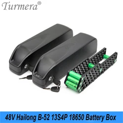 Turmera 48V HaiLong Case E-Bike Battery Box Housing Downtube Case for 13S4P 13S3P 10S5P 10S4P 10S3P 18650 Battery Holder Diy Use