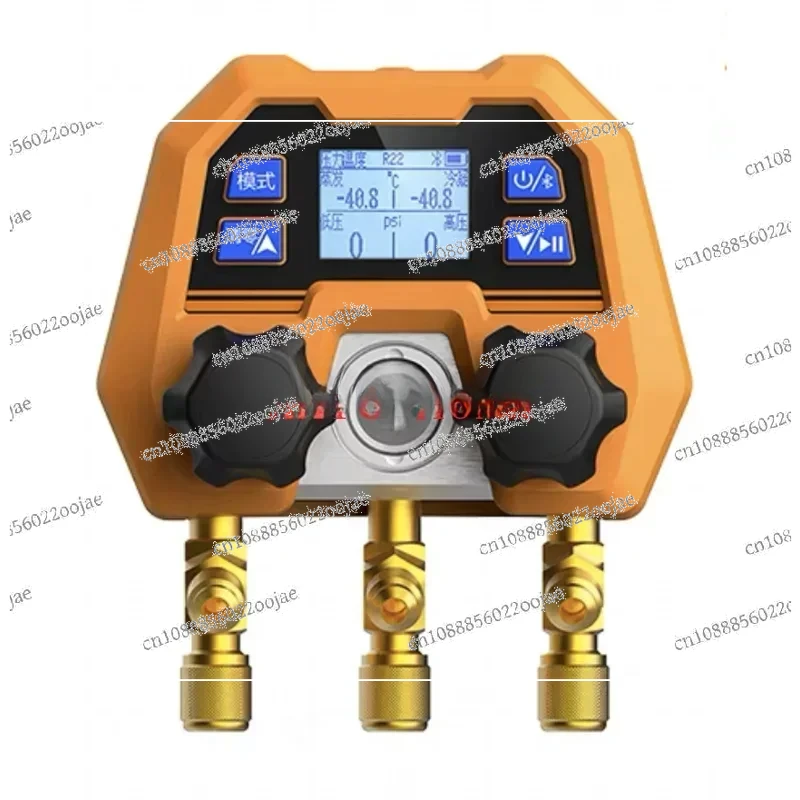 English interface DMG-4B digital display double meter valve electronic manifold refrigeration digital display manifold-14~800psi