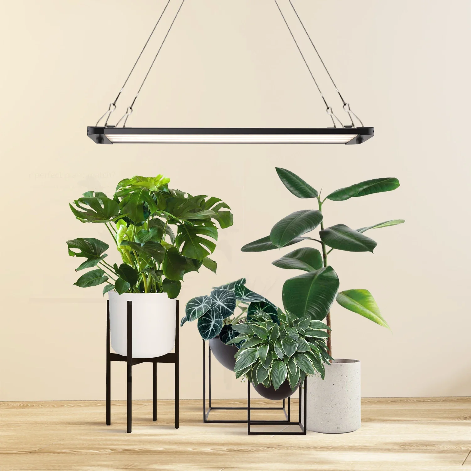 J&C Adaptable Hanging, Standing, Ceiling Mounting Indoor Vegetable Kit Smart Garden LED Hydroponic Hanger Indoor Herb Garden